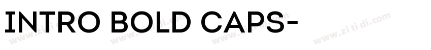 Intro Bold Caps字体转换